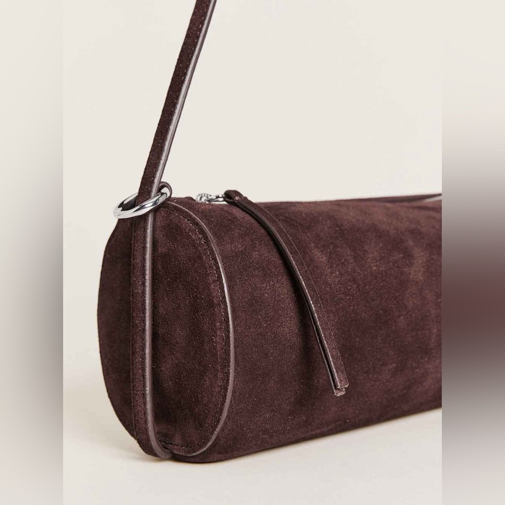 NWT reformation Simona suede purse - espresso suede - Picture 4 of 8